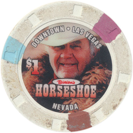 Binion's Horseshoe Casino Las Vegas Nevada $1 Chip 2004 Benny Binion