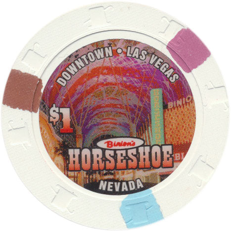 Binion's Horseshoe Casino Las Vegas Nevada $1 Chip 2004 Fremont