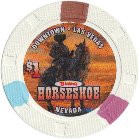 Binion's Horseshoe Casino Las Vegas Nevada $1 Chip 2004 Benny on Horse