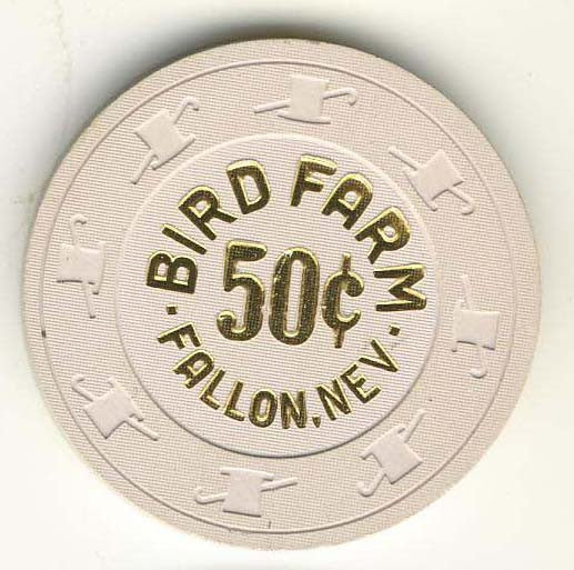 Bird Farm Casino 50cent (beige 1988) Chip - Spinettis Gaming