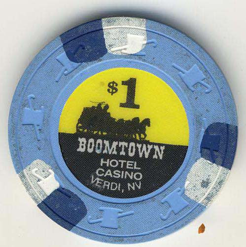 Boomtown Casino $1 (blue 1997) Chip - Spinettis Gaming - 1