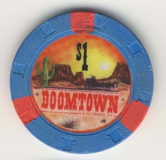 Boomtown $1 (blue 1994) Chip - Spinettis Gaming - 2