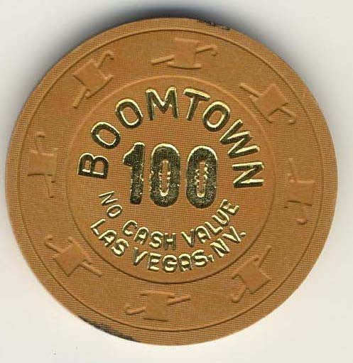 Boomtown Casino 100 (ochre 1996) NCV Chip - Spinettis Gaming