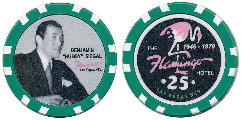 Bugsy Siegel & Flamingo Commemorative $25 Chip - Spinettis Gaming
