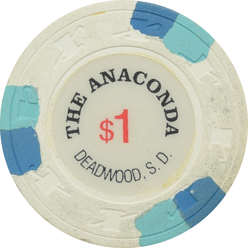 Anaconda Casino Deadwood South Dakota $1 Chip