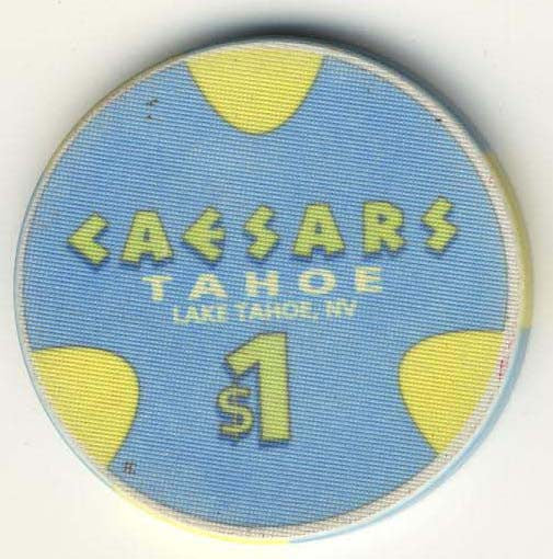 Caesars Tahoe $1 (blue 1995) chip - Spinettis Gaming - 2