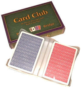 Card Club 100% Plastic 2-deck Set-Up - Spinettis Gaming