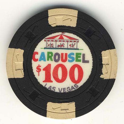 Carousel $100 (black 1965) Chip - Spinettis Gaming - 2
