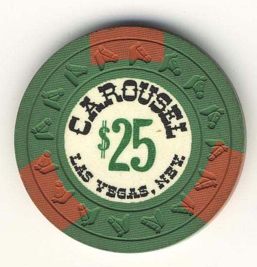 Carousel $25 (green 1965) chip - Spinettis Gaming - 1