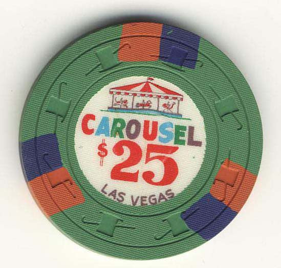 Carousel $25 (green 1967) Chip - Spinettis Gaming - 2