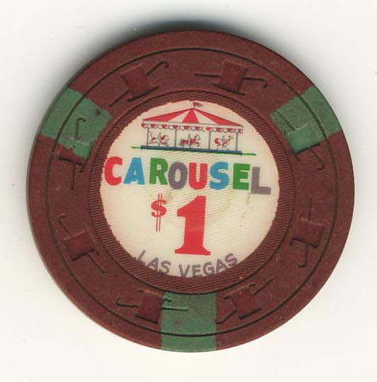 Carousel $1 (maroon 1965) Chip - Spinettis Gaming - 1