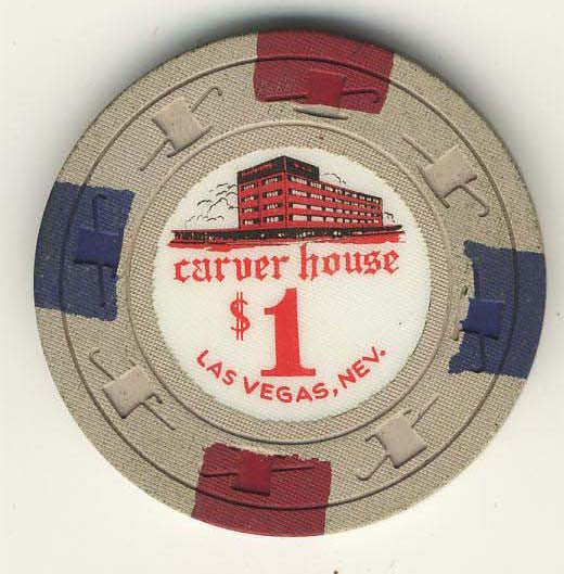 Carver House $1 (beige 1961) Chip - Spinettis Gaming - 2