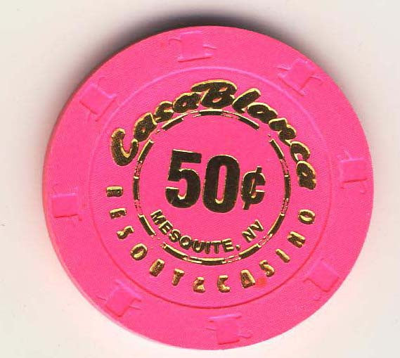 CasaBlanca 50cent (hot pink 1997) Chip - Spinettis Gaming