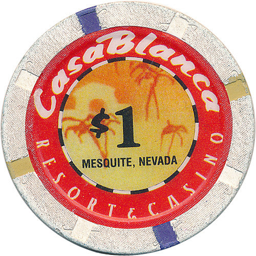 Casablanca, Mesquite NV $1 Casino Chip - Spinettis Gaming - 2