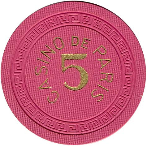 Casino De Paris 5 (pink) Chip - Spinettis Gaming - 1