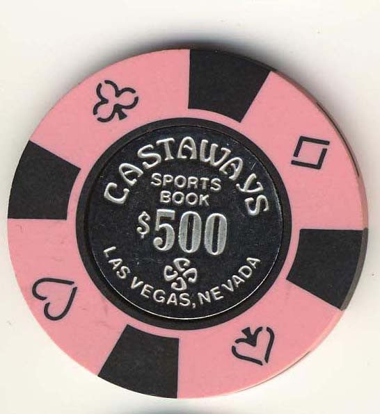Castaways $500 (pink 1989) Chip - Spinettis Gaming - 2