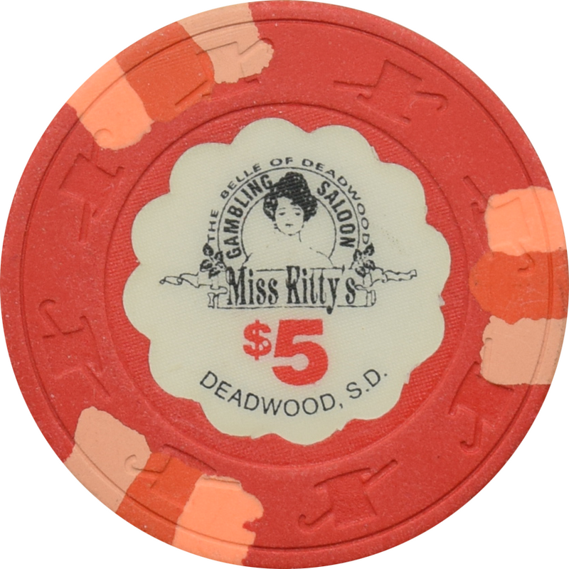 Miss Kitty's Casino Deadwood South Dakota $5 Chip