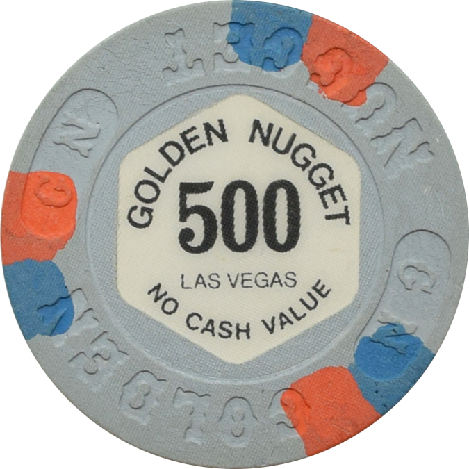 Golden Nugget Casino Las Vegas Nevada $500 NCV Chip 1989