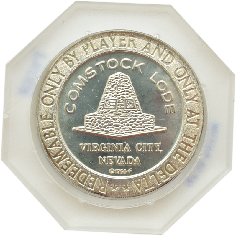 Delta Saloon (Club) Casino Virginia City Nevada $1 Franklin Mint Proof Token 1966