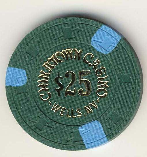 Chinatown Casino $25 (dk green 1984) Chip - Spinettis Gaming - 2