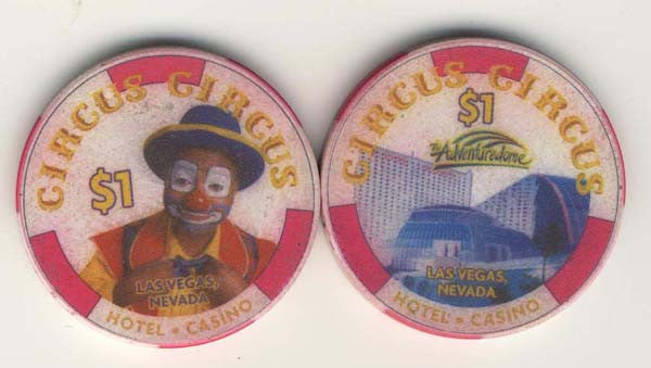 Circus Circus $1 (white 1999) Chip - Spinettis Gaming - 2