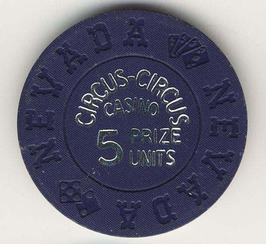 Circus Circus 5 prize unit (navy 1968) Chip - Spinettis Gaming - 1