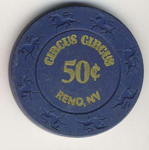Circus Circus 50cent (navy 1997) Chip - Spinettis Gaming