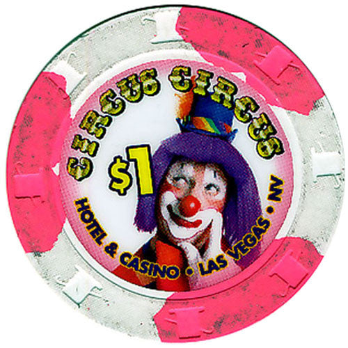 Circus-Circus, Las Vegas NV (Paulson) $1 Casino Chip - Spinettis Gaming - 1