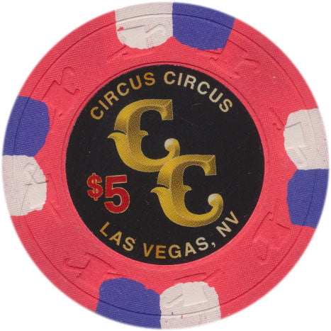 Circus Circus Casino Las Vegas Nevada $5 Chip 2019