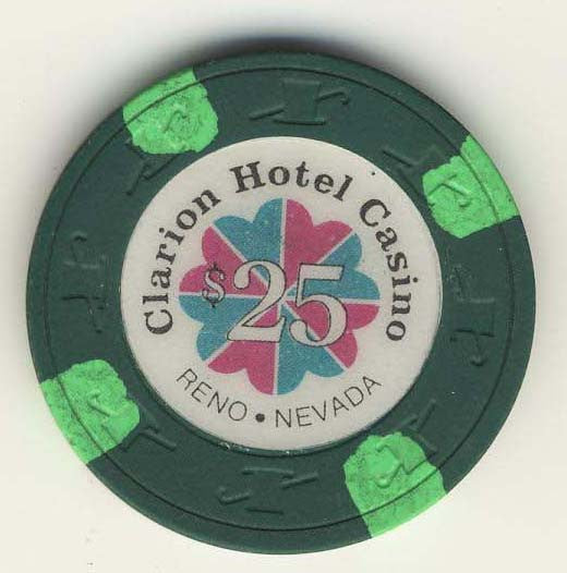 Clarion Hotel Casino Reno Nevada $25 Chip