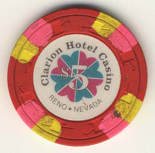 Clarion Hotel $5 (red 1991) Chip - Spinettis Gaming - 1