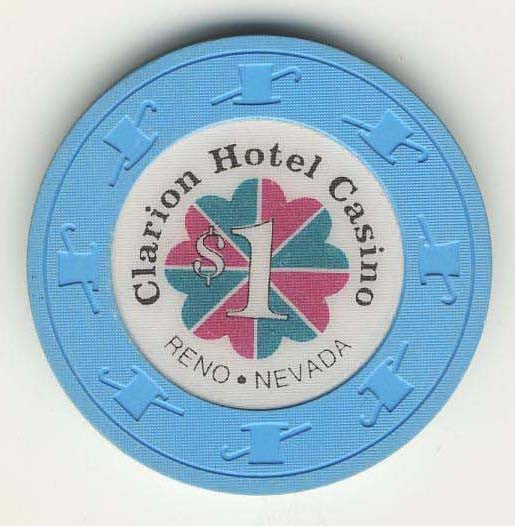 Clarion Hotel $1 (lt.blue 1991) Chip - Spinettis Gaming - 2