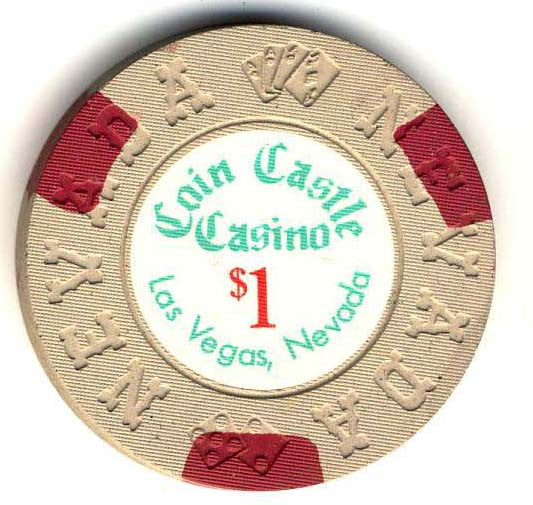 Coin Castle $1 ( beige 1970) Chip - Spinettis Gaming - 2