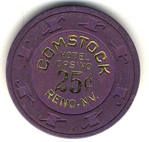 Comstock 25cent (purple 1980s) Chip - Spinettis Gaming