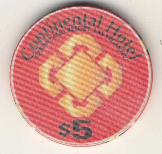 Continental $5 (red1996) Chip - Spinettis Gaming - 2