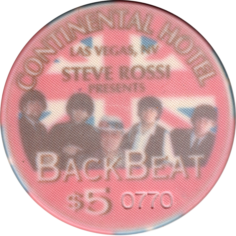 Continental Hotel Las Vegas Nevada $5 Steve Rossi Back Beat 1996