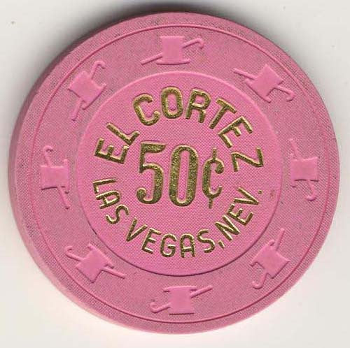El Cortez 50cent (pink 1980s) Chip - Spinettis Gaming