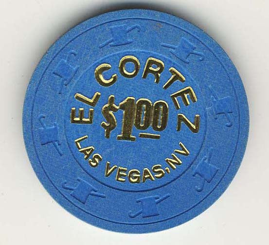 El Cortez $1 (blue 1997) Hot Stamped Chip - Spinettis Gaming - 1
