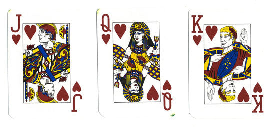 Caesars Palace RARE Deck (Square Design) - Roman Empire Motif Face Cards - Spinettis Gaming - 6