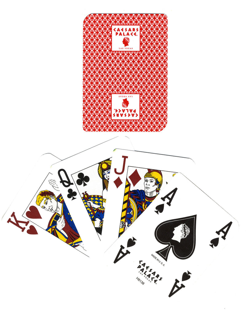 Caesars Palace RARE Deck (Square Design) - Roman Empire Motif Face Cards - Spinettis Gaming - 1