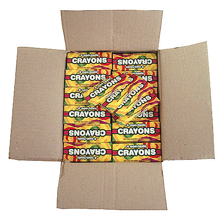 96 Packs of 4 Individual Crayons not Crayola School Party Kids All New