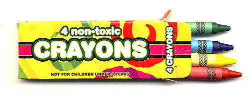 96 Packs of 4 Individual Crayons not Crayola School Party Kids All New