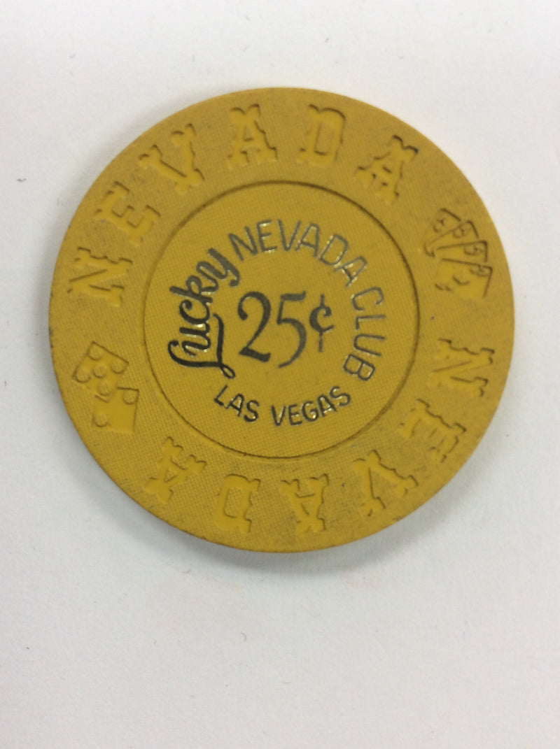 Lucky Nevada Club 25cent chip - Spinettis Gaming
