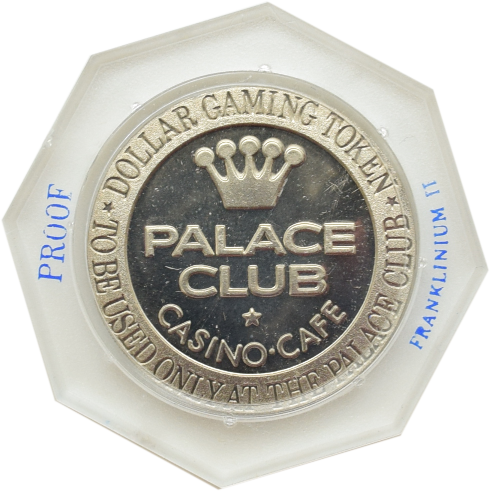 Palace Club Casino Fallon Nevada $1 Franklin Mint Proof Token 1966