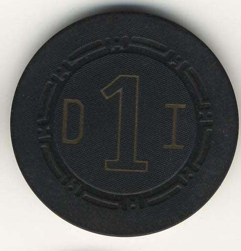 Desert Inn Las Vegas Roulette Chip 1958 Black - Spinettis Gaming