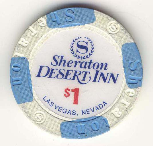 Desert Inn Sheraton $1 (white 1993) Chip - Spinettis Gaming - 1