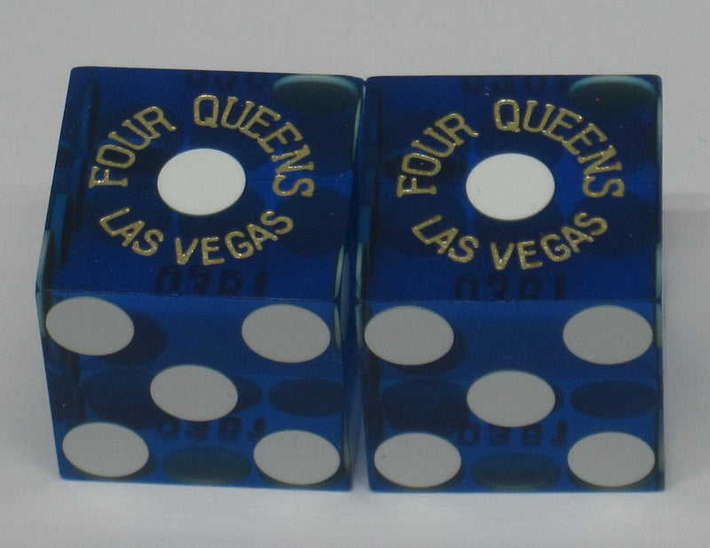 Four Queens Casino Las Vegas Used Matching Number Dice Pair