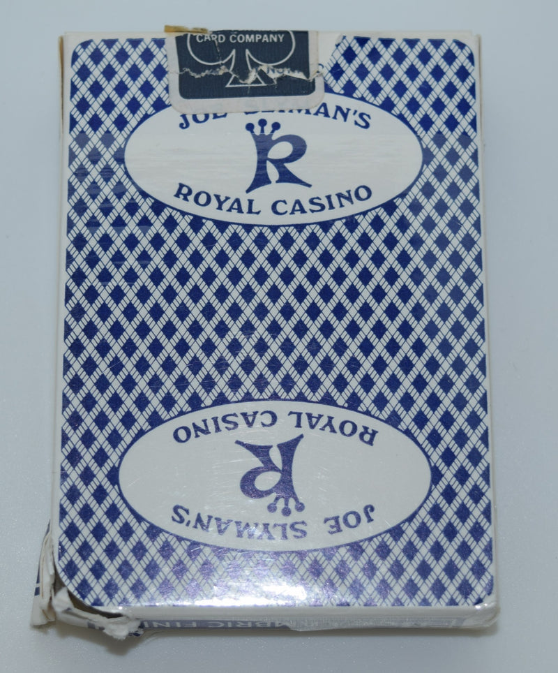 Joe Slyman's Royal Casino Used Blue Playing Card Deck