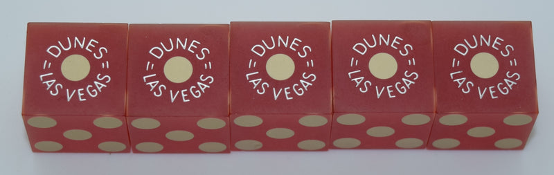 Dunes Casino Las Vegas NV 5 Dice  Matching Numbers