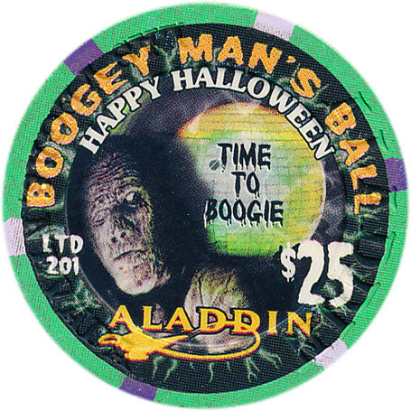 Aladdin Resort Casino Las Vegas Nevada $25 Boogeyman's Ball Chip 2001